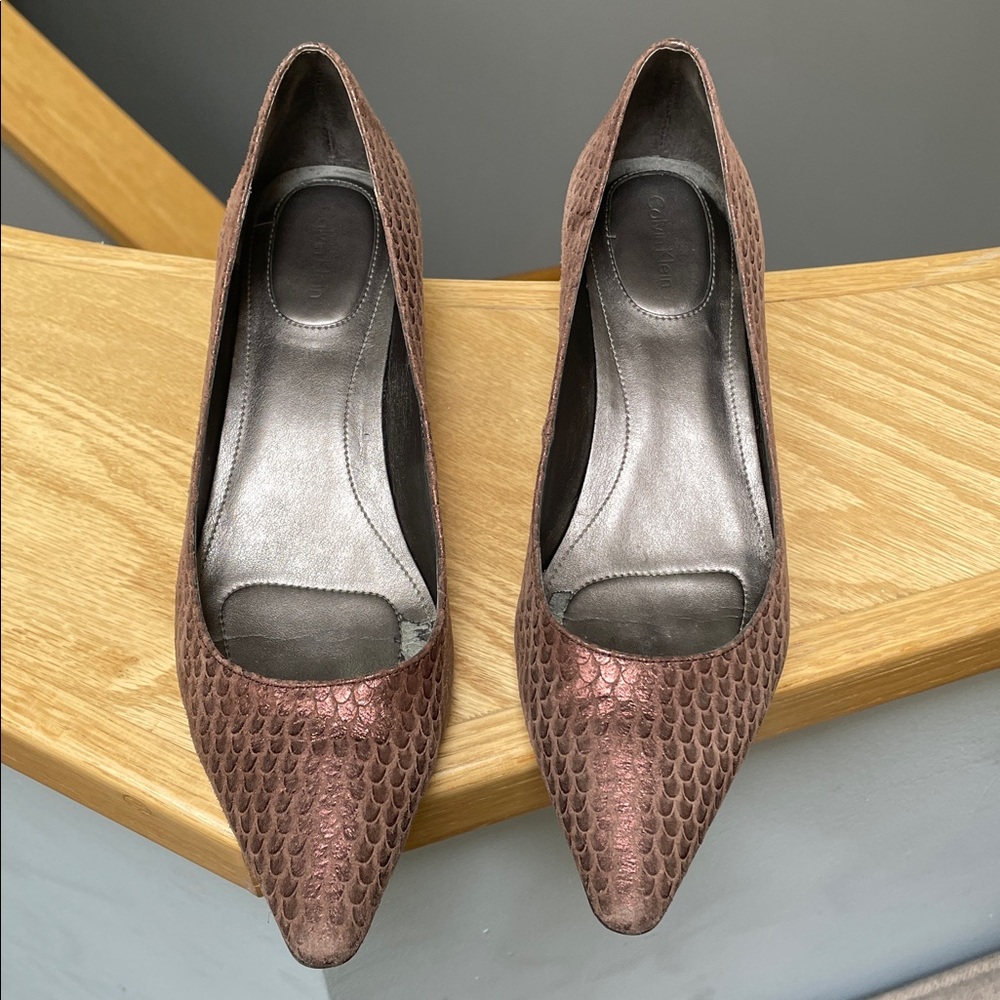Calvin Klein Bronze Diema Flats